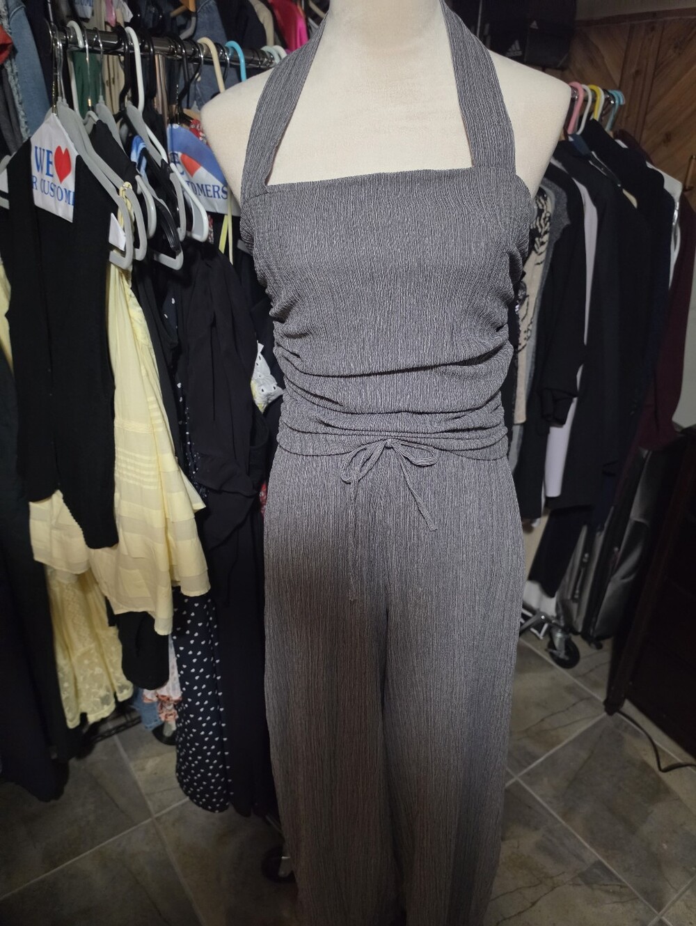 2 piece top(large) and bottom (medium)